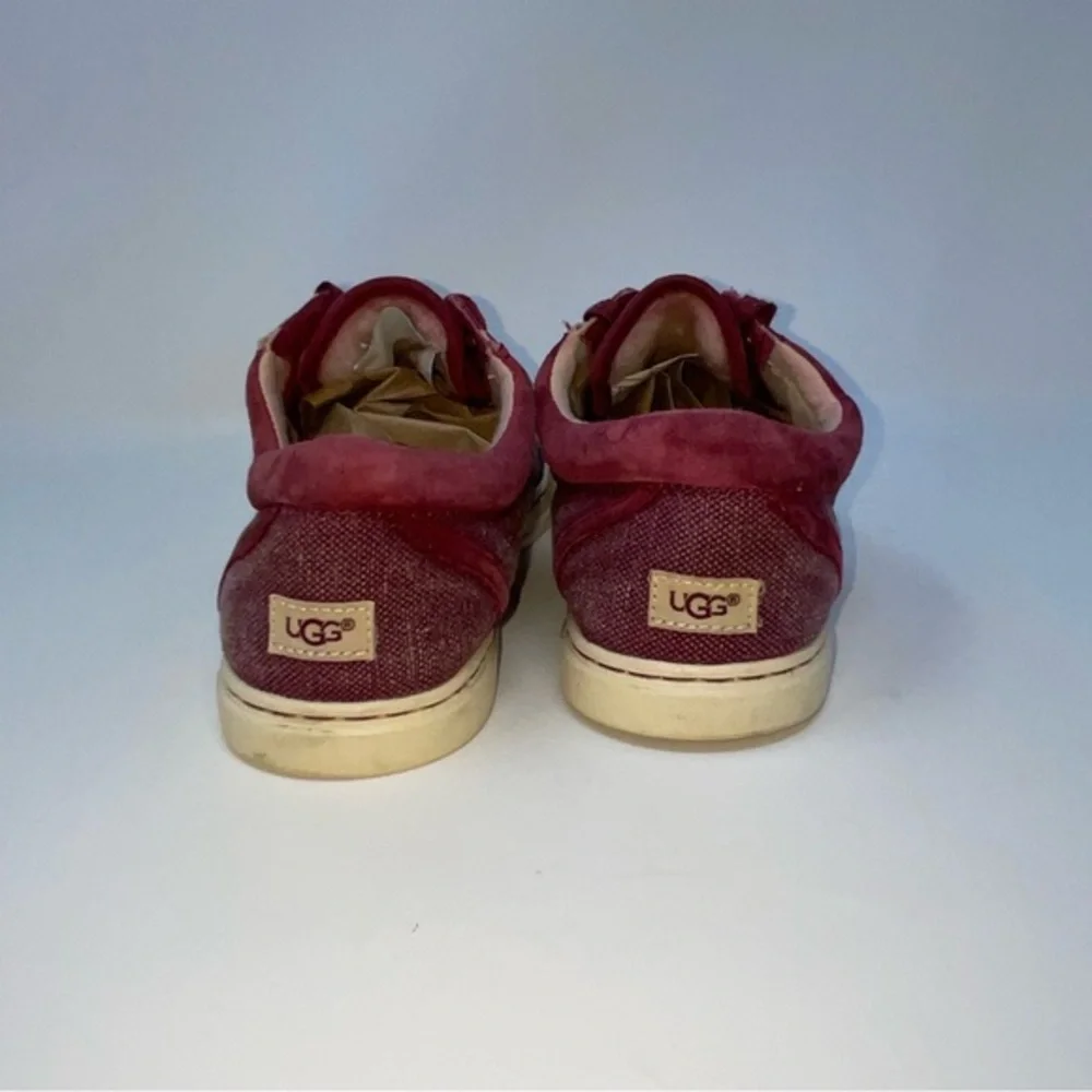 Ugg Taya Canvas Sneakers‎ Burgundy Size 7